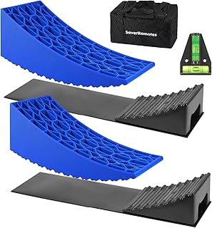 RV Leveler Blocks for Travel Trailers, Upgrade Version Camper Levelers No Trimming Required Faster and Easier Than RV Leveling Blocks, Bear Weight Up to 35,000 lbs