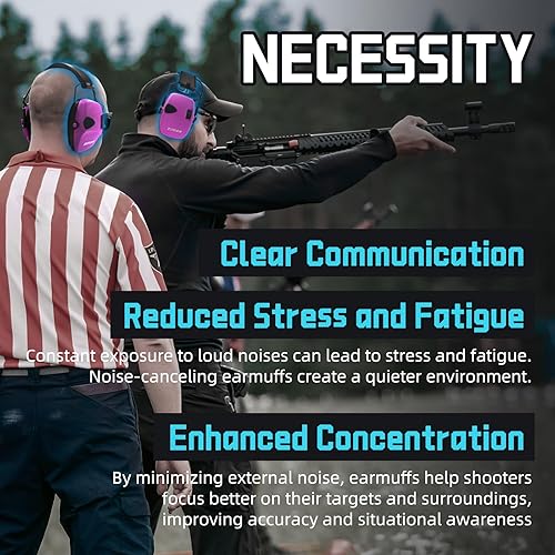 Miniatura 4 de ZOHAN EM054 Electronic Ear Protection for Shooting Range with Sound Amplification Noise Reduction, Ear Muffs for Gun Range