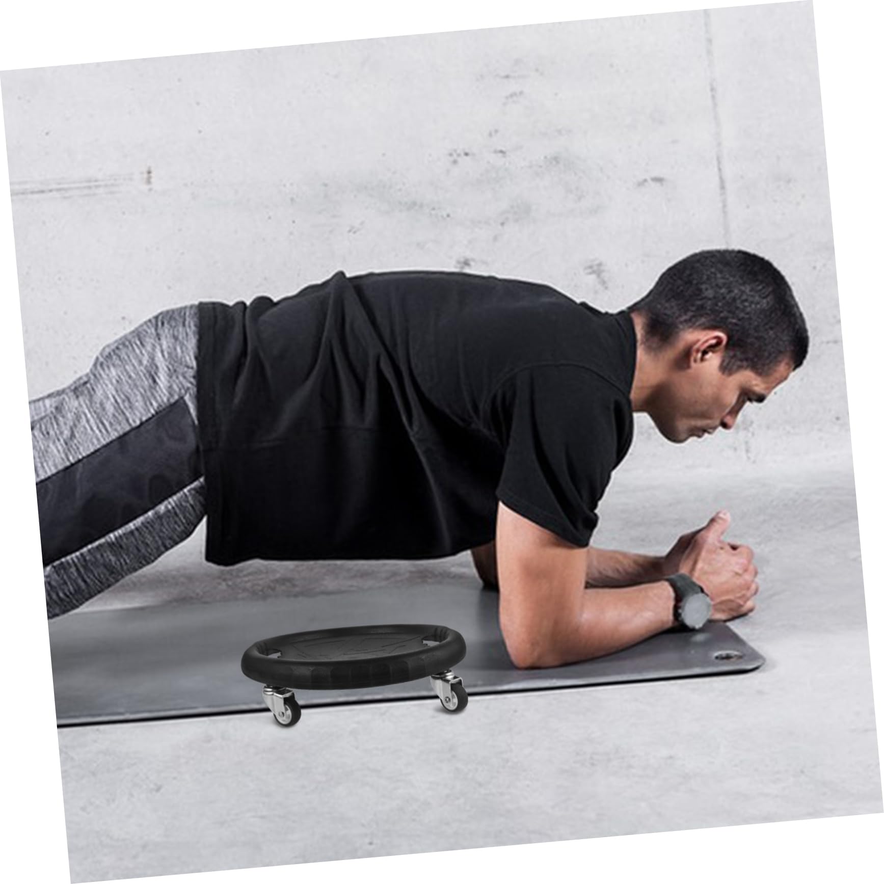 Bauchplatte Bauchtrainer Fitness-Disc bauchfett verbrennen Kniematte Schieberegler zum Trainieren Gleitscheibe für Bauchübungen Fitnessgeräte Fitness-Gleitplatte pp Green