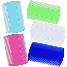 Flea Comb for Dogs, 6 Pcs Flea Combs Cat Combs, Comb for Cats with Durable Teeth, Use for Cleaning Tear Stains, Floating Hair, Dandruff by MoHern