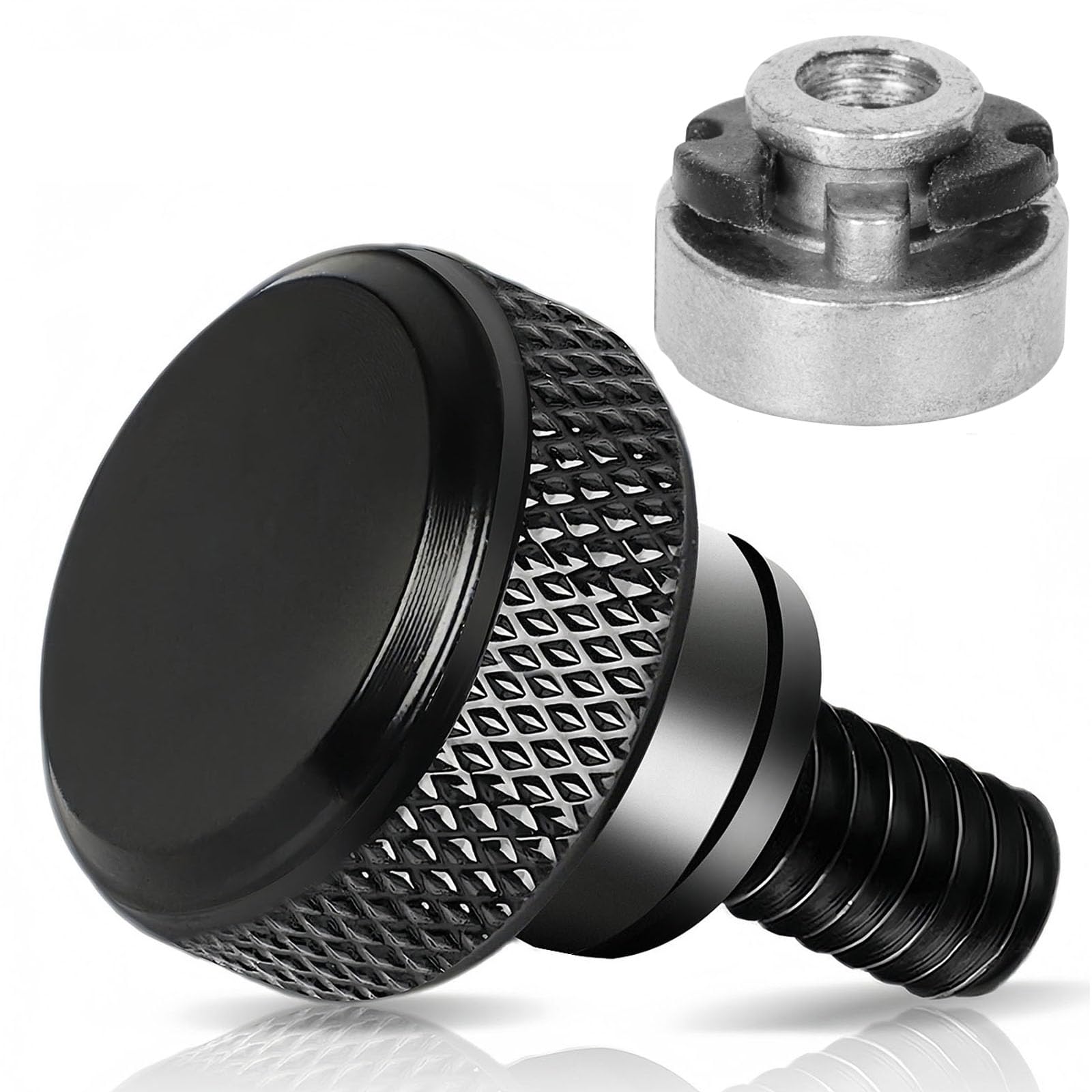 Motorcycle Quick Release Stainless Seat Bolt Screw with Bolt Nut Kit for Harley Davidson Sportster Softail Fat Boy Fat Bob Street Bob Breakout Low