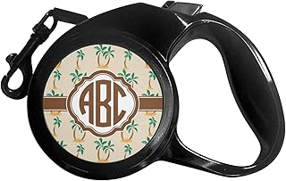 Palm Trees Retractable Dog Leash - Large (Personalized)