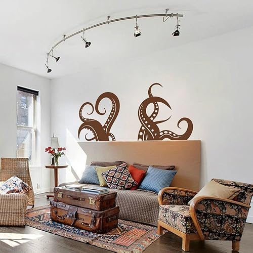 Miniatura 2 de DigTour WallArt Vinilo adhesivo de pared de tentáculos de pulpo Sprut Kraken Decoración de pared Ocean Sea Animal Wall Sticker Vinilo Decoración de