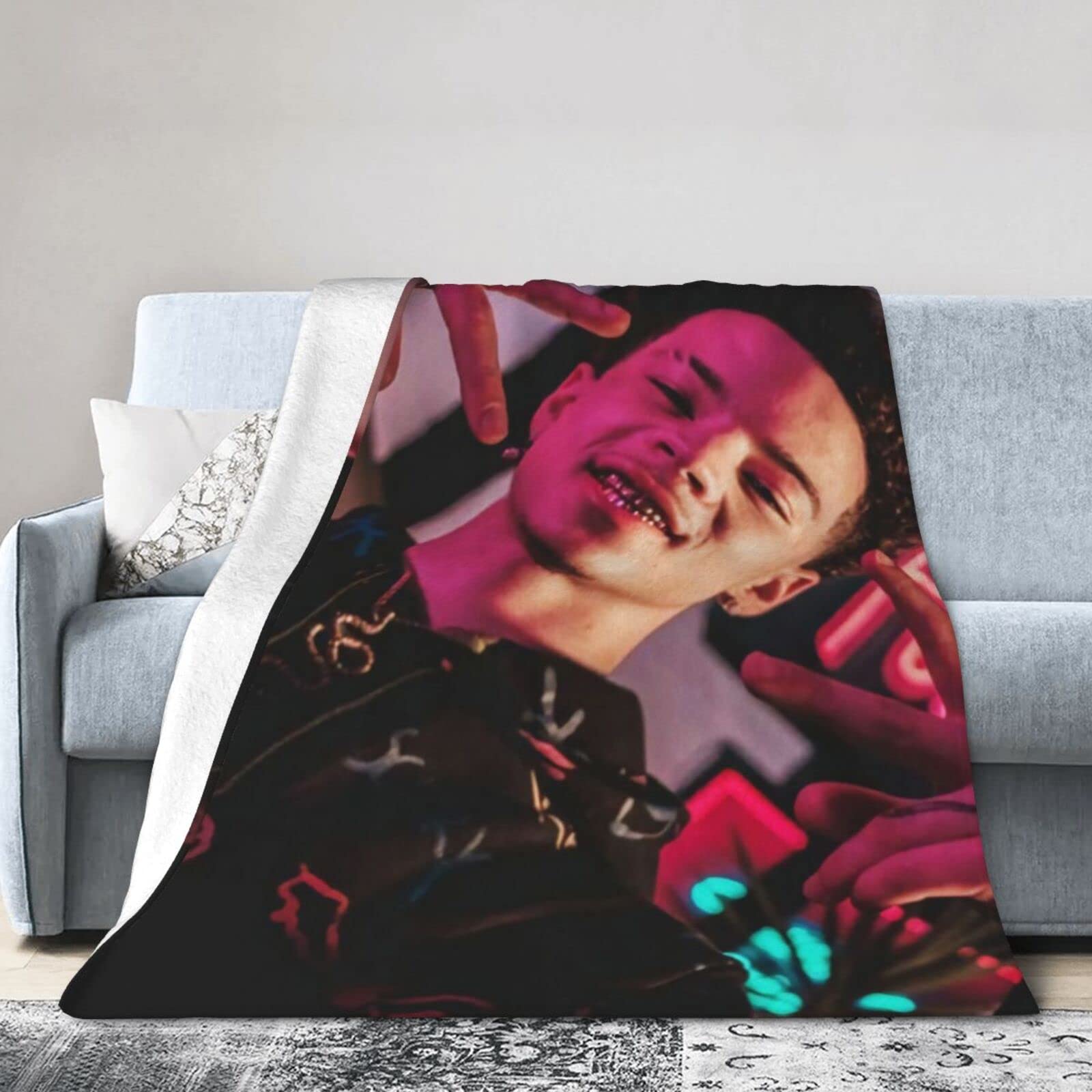 Lil Mosey Flannel Fleece Blanket Soft Warm Throw Blanket for Bed Living Room Couch Sofa 80"x60"