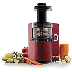 Omega Juicer Cold Press Vertical 43 RPM Slow Masticating Compact Juice Extractor for Fruits and Vegetables Quiet Operation with 3 Stage Auger Automatic Pulp Ejection and No-Drip Tap, 150-Watts, Silver