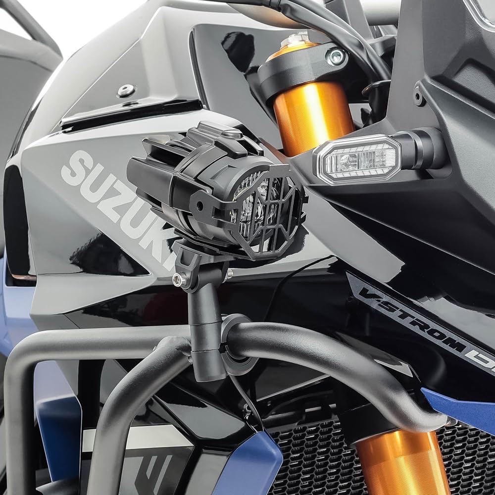 Set Defensas + Faro addicional Compatible para Honda Transalp XL 750 23-25 HG12 Negro