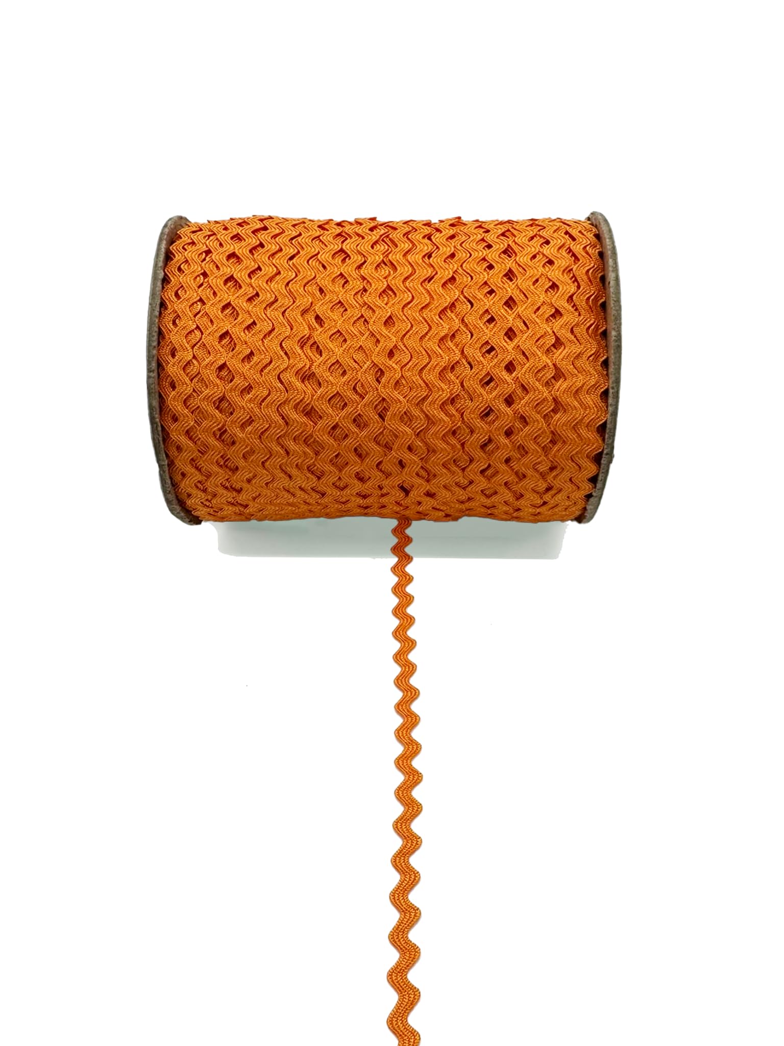Orange 3/16" (5mm) Baby RIC Rac Trim – 24 Yards – Wavy Braid, Ideal for Sewing, Quilting, Hair Bows, Crafts