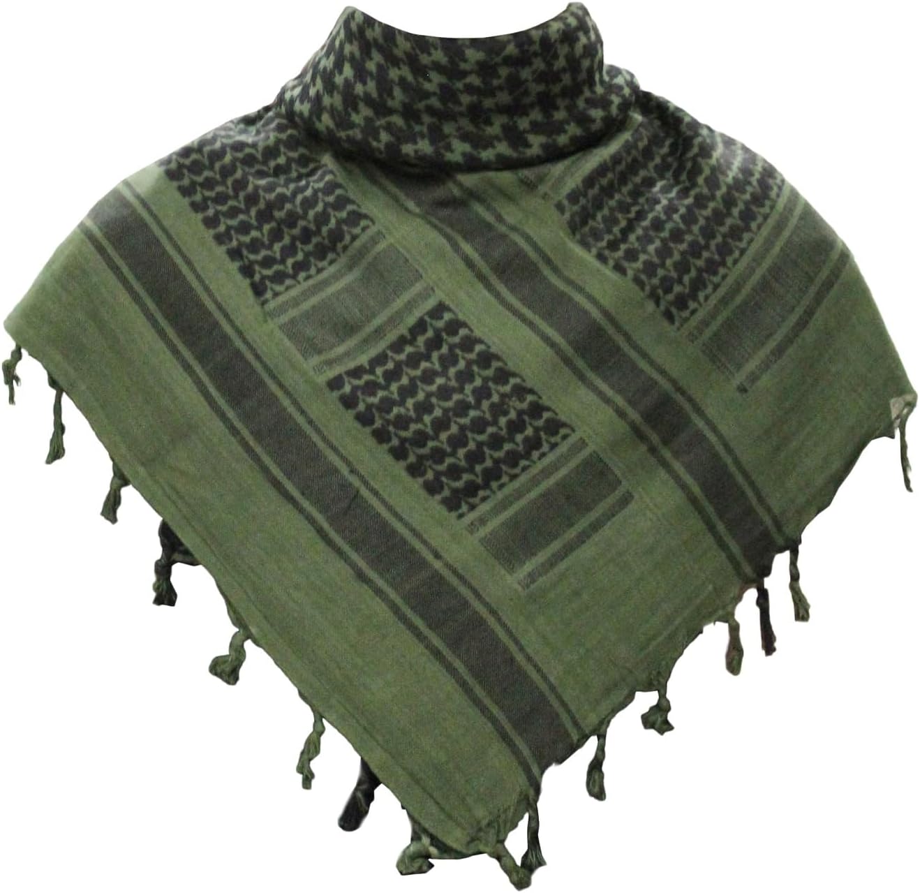 Cotton Shemagh Tactical Military Scarf Palestine Scarf Keffiyeh Head Neck Wrap gifts for Men & Women - Image 2