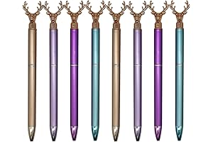 Maydahui 12 Deer Pens Gel Ink Unique Christmas Creative Cute Animal Design