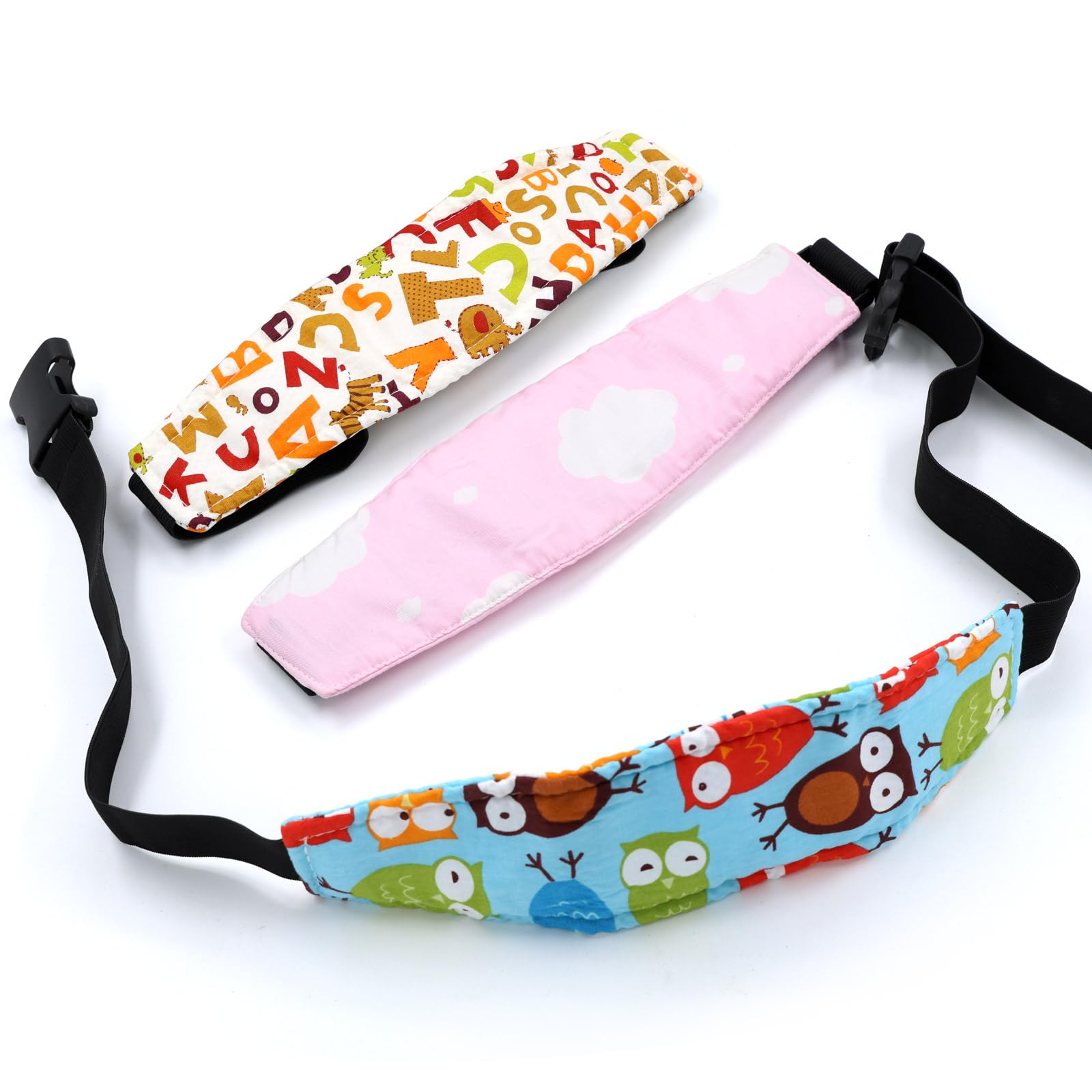 2 pcs Holder pour Enfant Cale Tete Enfant Voiture Réglable Tête Fixation Holder pour Enfants Bandeau Voiture pour Enfants Protéger Cou Epaules