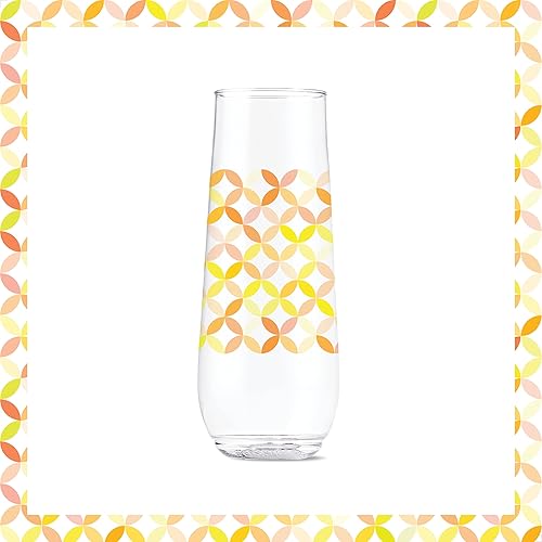 Vista 61 de TOSSWARE POP Vino Designer Series - Formas 3, juego de 6, calidad premium, reciclables, irrompibles y transparentes de plástico transparente