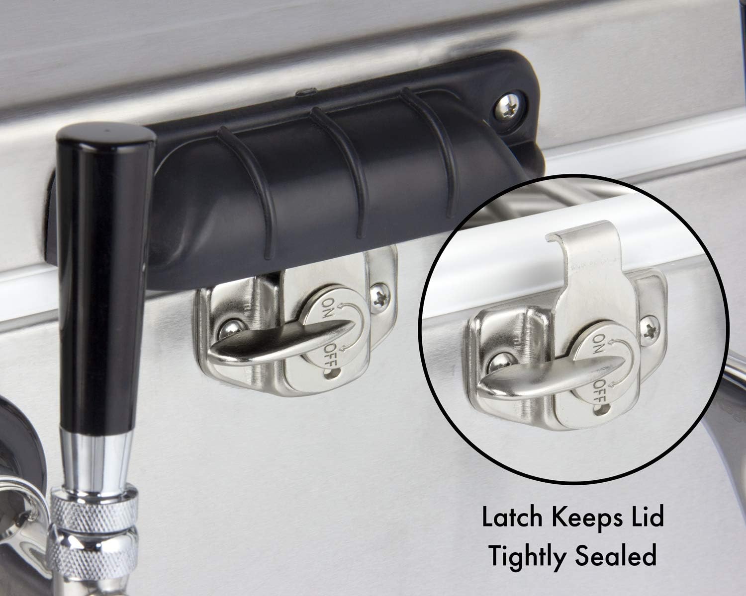 Kegco Jockey Box, 1 Tap, Stainless Steel