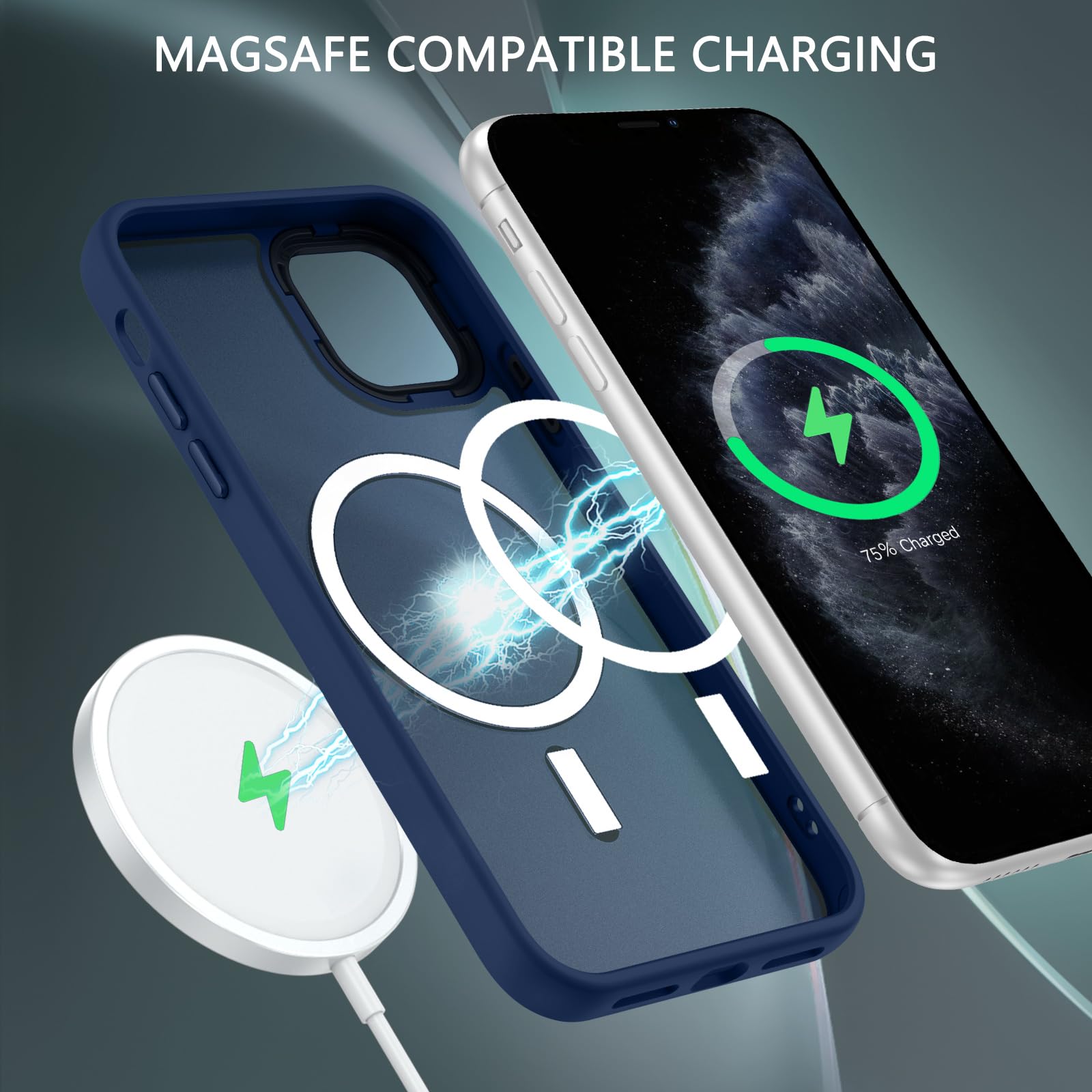 Max Power Digital Custodia magnetica trasparente compatibile con MagSafe per Apple iPhone 11 Pro