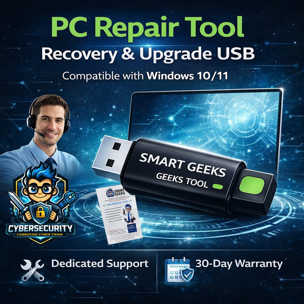 Windows 11 Professional 64 Bit USB with Key Install Recovery Repair Desktop Laptop