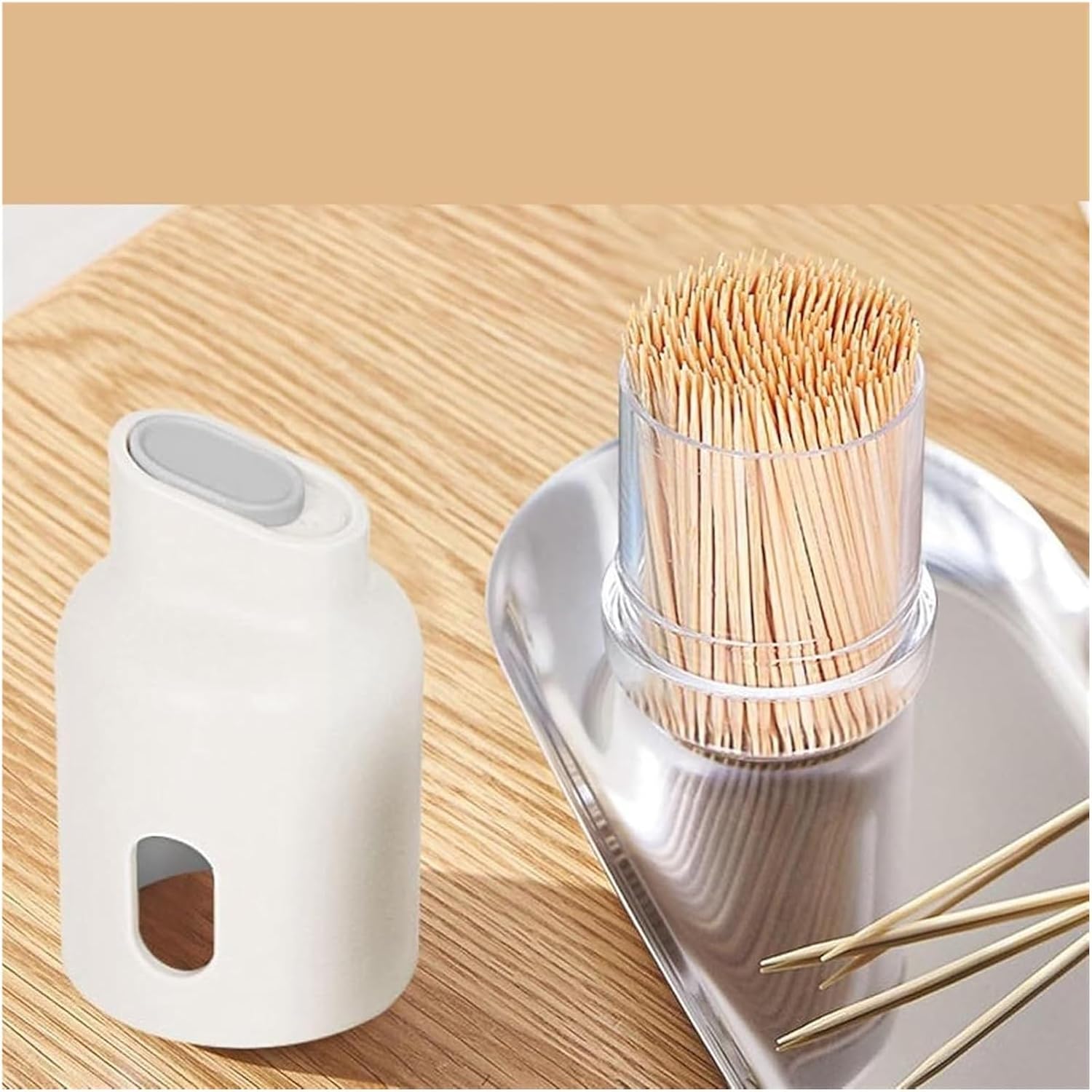 Toothpick Holder, Dispenser Portable Holder Bucket Room Convenient Life Box Room Living Home