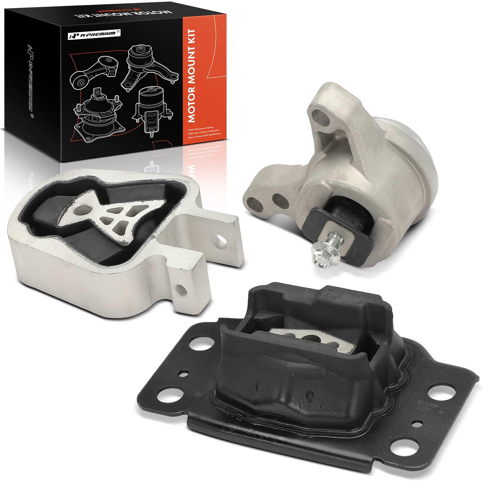 Kit de 3 soportes de motor y transmisión para Ford Fusion 1.6 Kit de 3 soportes de motor y transmisión para Ford Fusion 1.6