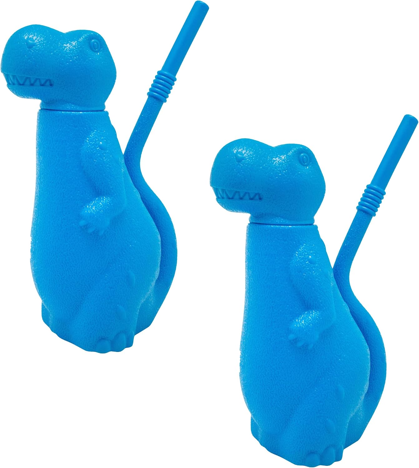 Brite Concepts Dinosaur Shaped Sippy Cup, Plastic, 6-Ounce, Colors Vary, 2-Pack