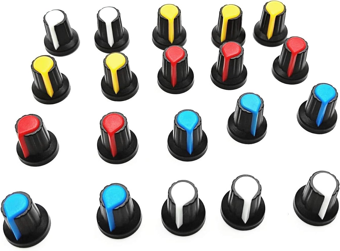 Passive Components 6mm Knurled Plastic Knob 15mm Potentiometer Volume