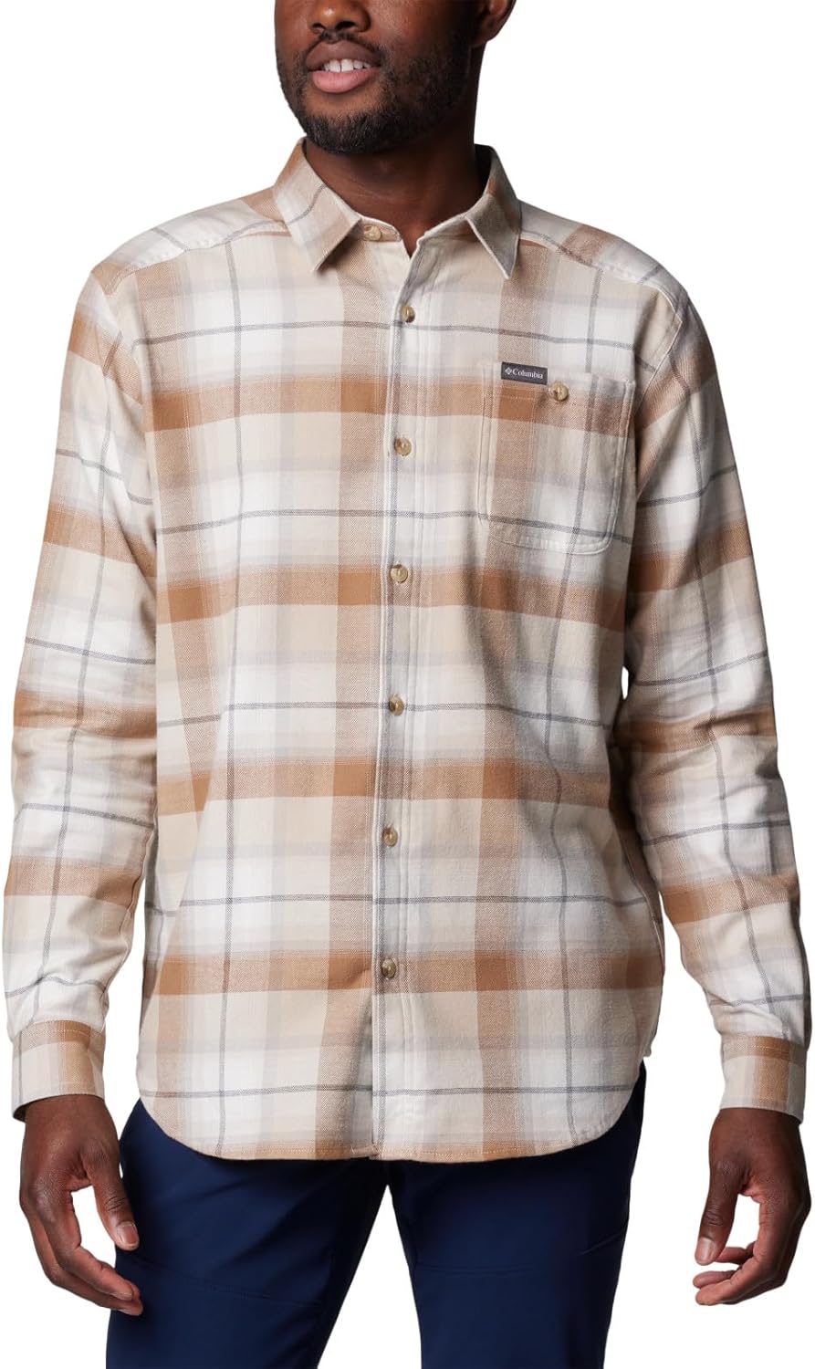Chemise Columbia Silver Ridge XXL Homme à Carreaux Verte Manches Longues Ventilée