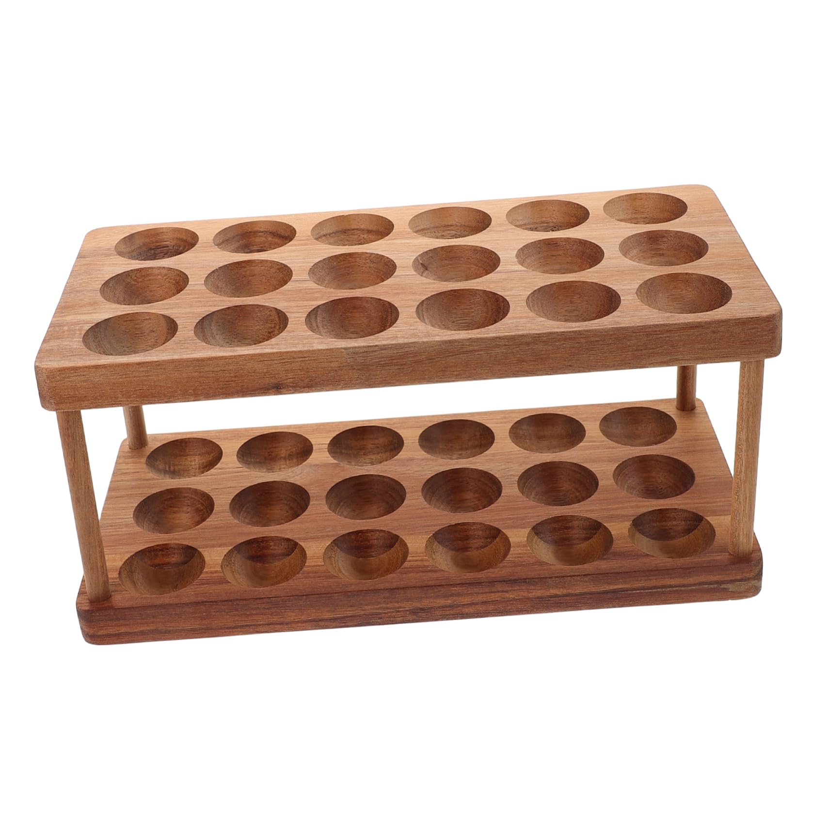Alipis Estante para Huevos Frescos Rejilla De Doble Capa Soporte De Cocina Almacenamiento y Estético