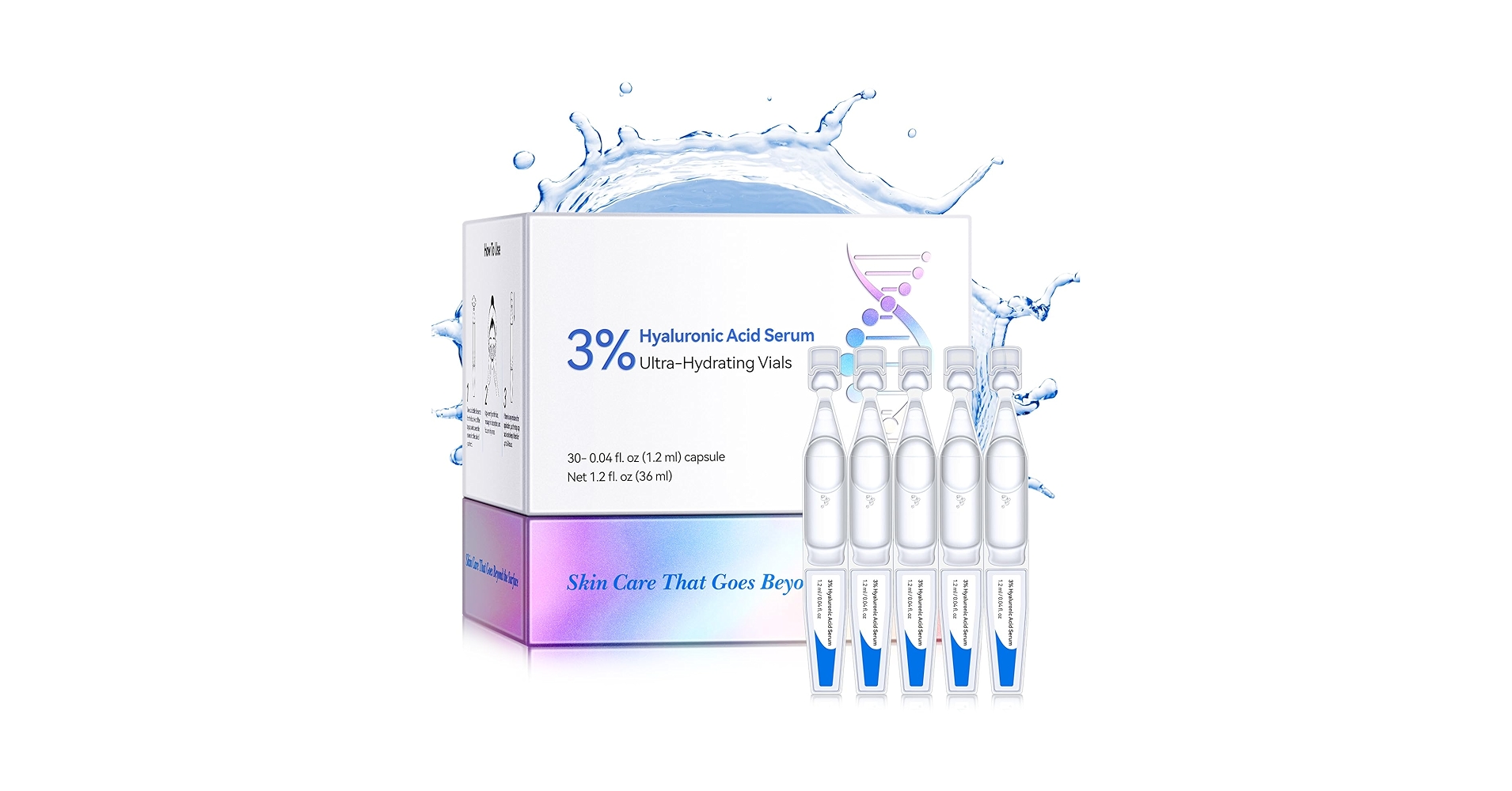 Amazon.com: 3% Hyaluronic Acid Serum Ultra-Hydrating Vials
