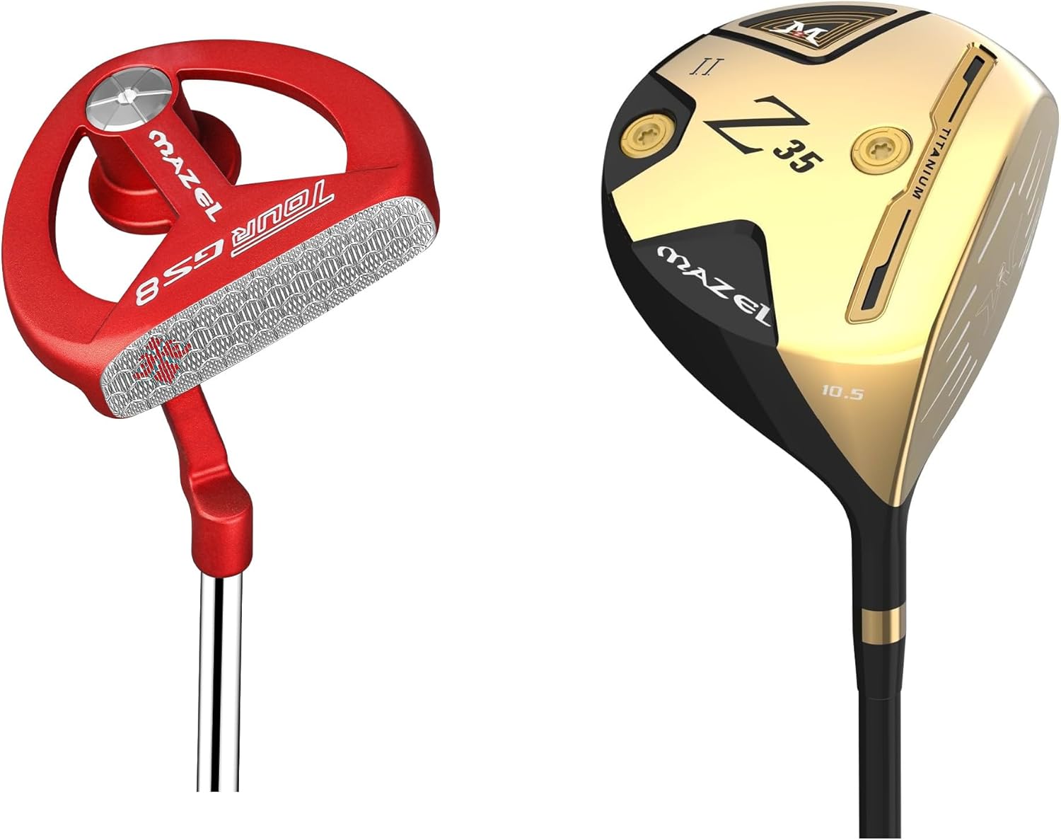 MAZEL Golf Putter & Golf Clubs,Bundle of 2