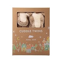 Vista 13 de Set de muñecos para abrazar Angel Dear, Cuddle Twins., Azul Elephant