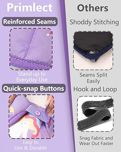 Miniatura 5 de Primlect - Tapete para siesta para bebé con almohada extraíble y manta de franela, bolsa de dormir portátil para niños, fácil de enrollar, lavable,