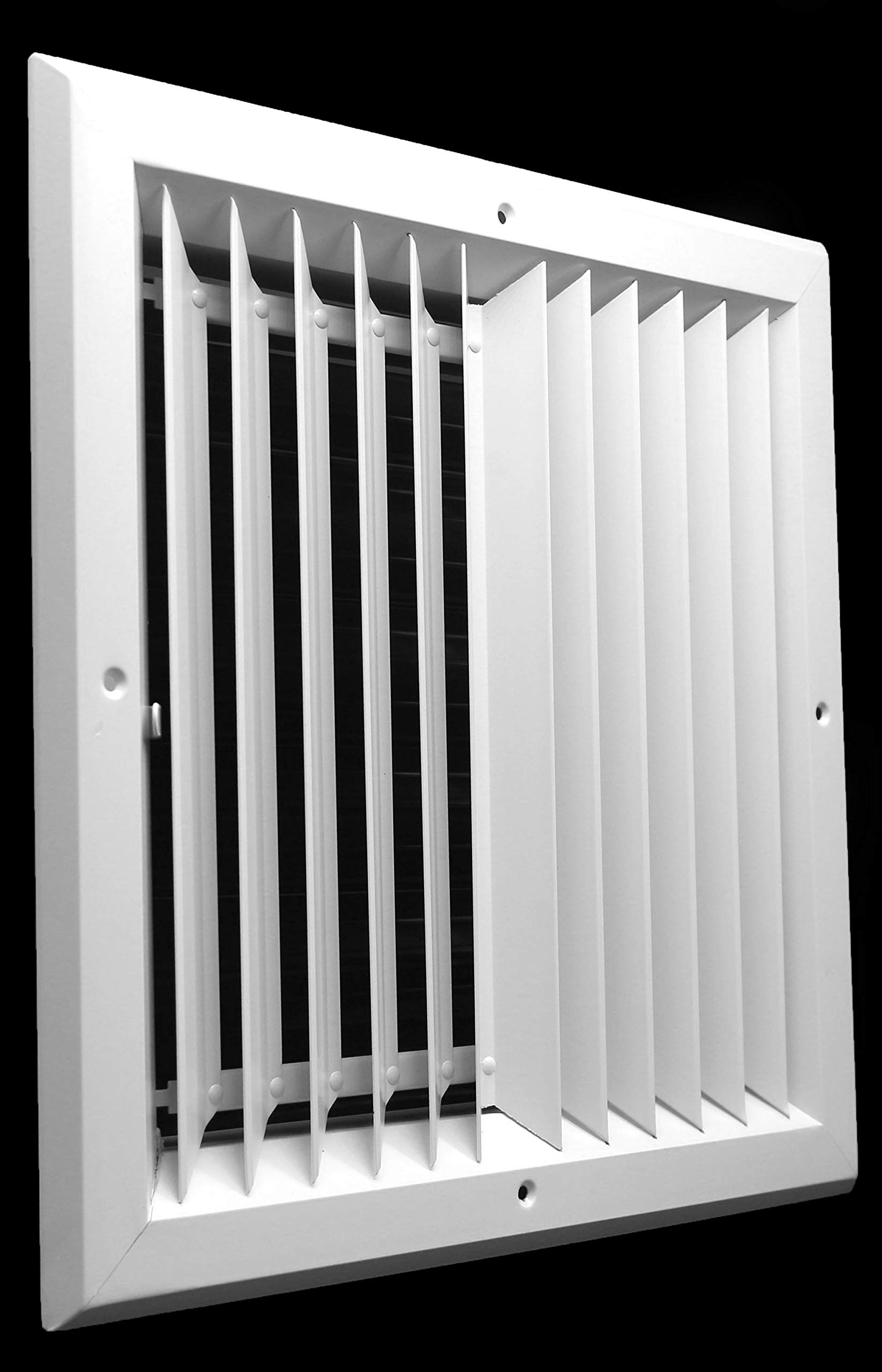HVAC Lüftungsgitter – 10,2x30,5 Cm (Innen), Weiß, Pulverbeschichtet