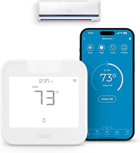 Breez Max | Controlador inteligente de CA con certificación ENERGY STAR | Termostato WiFi para mini-Split, ventana, aire acondicionado