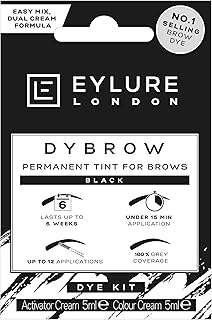DYBROW Eyebrow Dye Kit - Black (Packaging may vary) 5ML