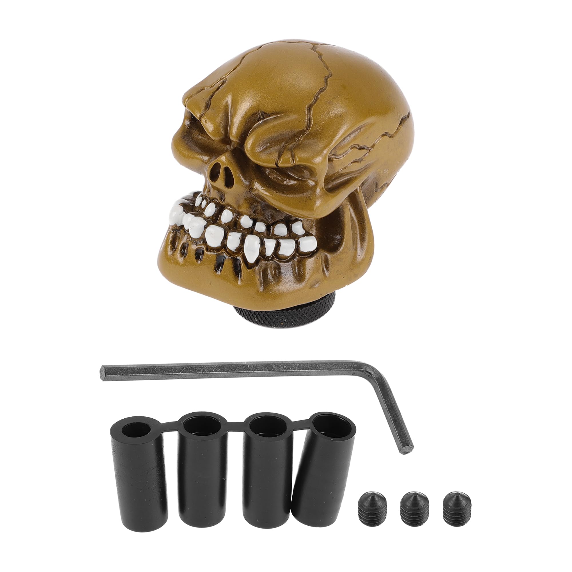 Amazon.co.jp: HEROFFIX スカルシフトノブ ユニバーサル ギア