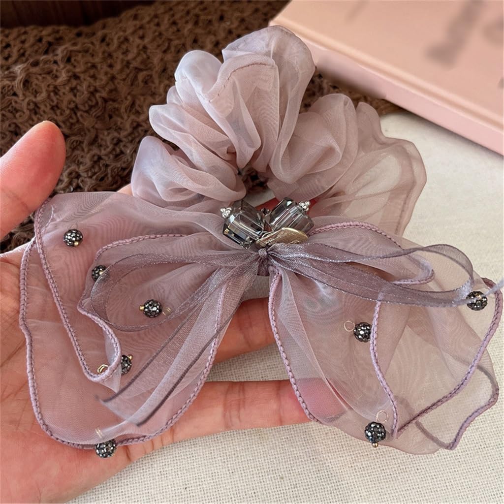 Heavy Industry Full of Crystal Hair Organza Rope Plate Ball Ornaments