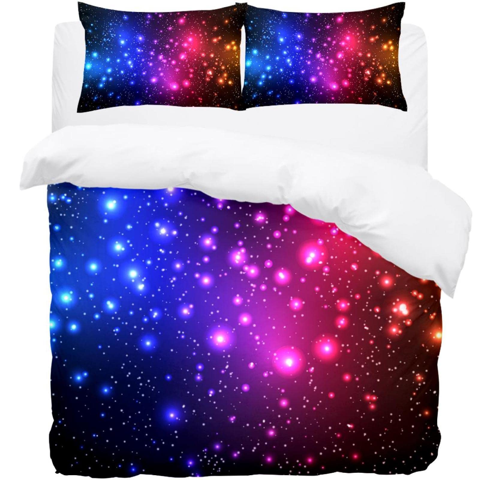 Housse de couette ciel étoilé Colorful Shine douce et respirante pour bien dormir