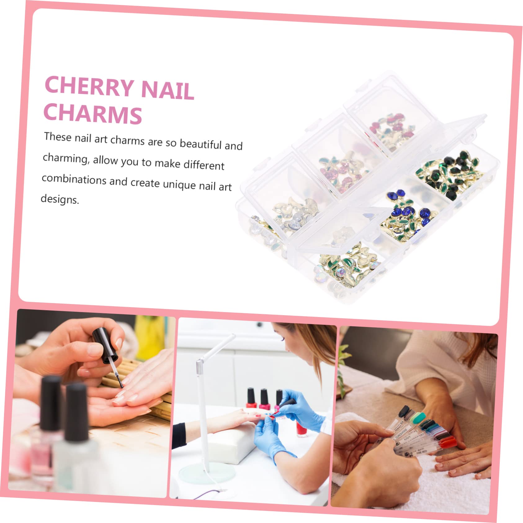 Mipcase 120pezzi Charm Per Unghie Con Cristalli Di Decorazioni Eleganti Per Nail Art Accessori Per Unghie Strass Per Feste e Occasioni Speciali