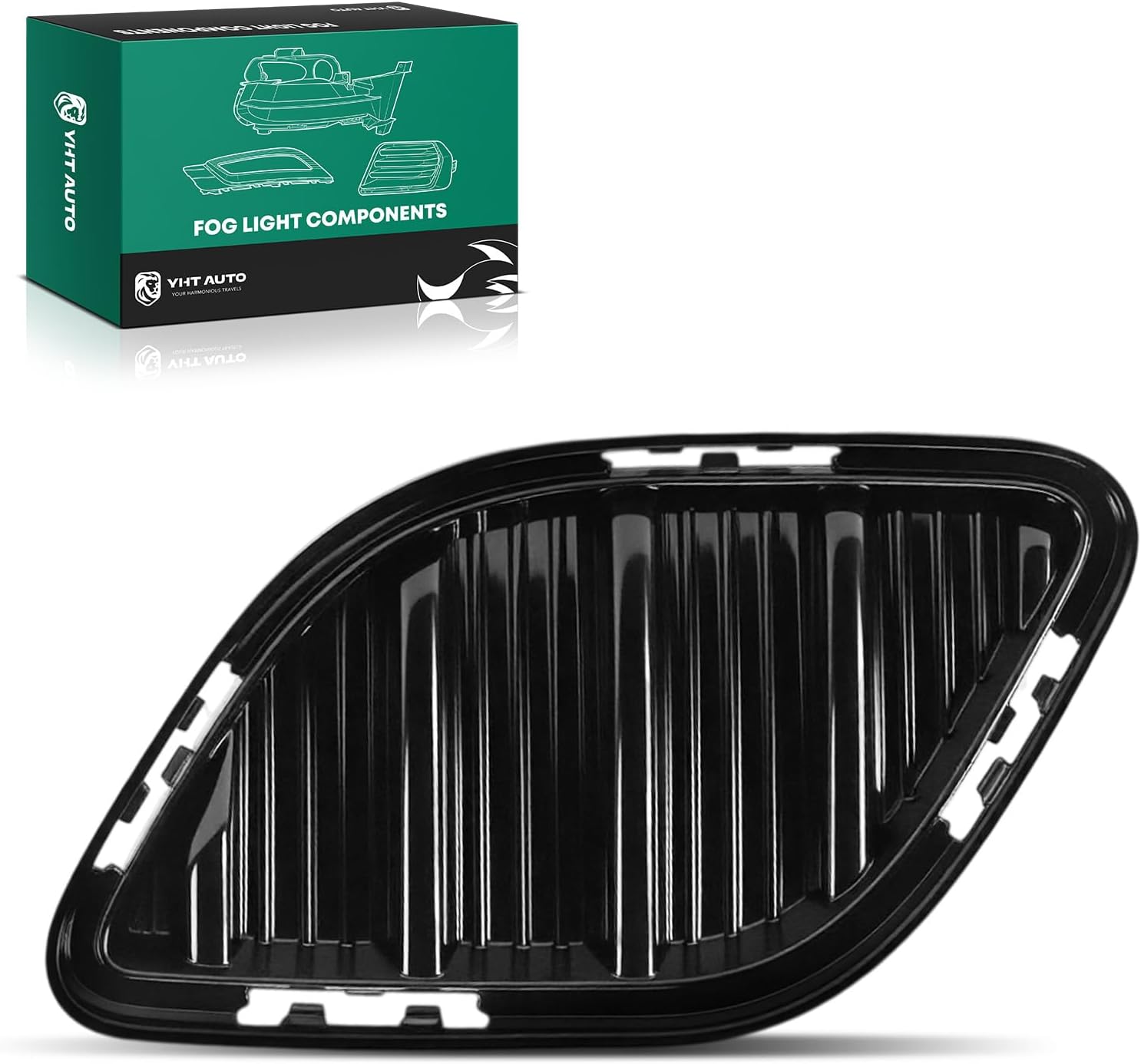 YHTAUTO Fog Light Cover Fits Buick Envision 2021-2023 EXC. Leather Model With Park Sensor Hole, Front Bumper Fog Light Bezel Trim Left Driver Side