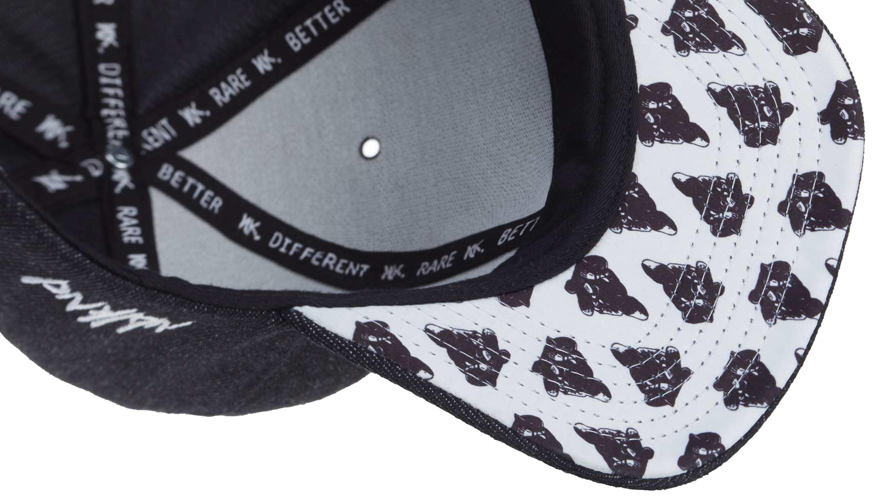 Nebelkind Czapka Snapback Męska Żeńska Czarna Denim, Jedna Rozmiar, Unisex, Czapka Bejsbolowa Wysokiej Jakości, Regulowana Rozmiar, Styl Streetwear, Czapka Bejsbolowa, Retro