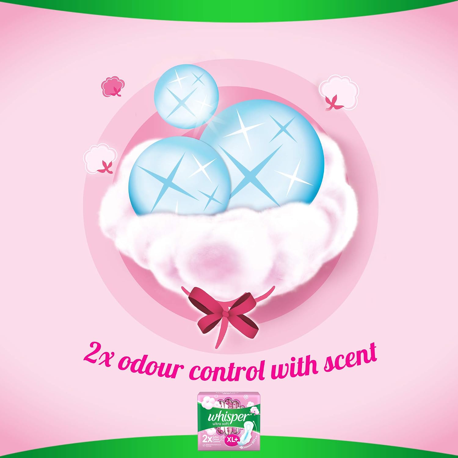 Whisper Ultra Soft Sanitary Pads - 30 Pieces (XL Plus)