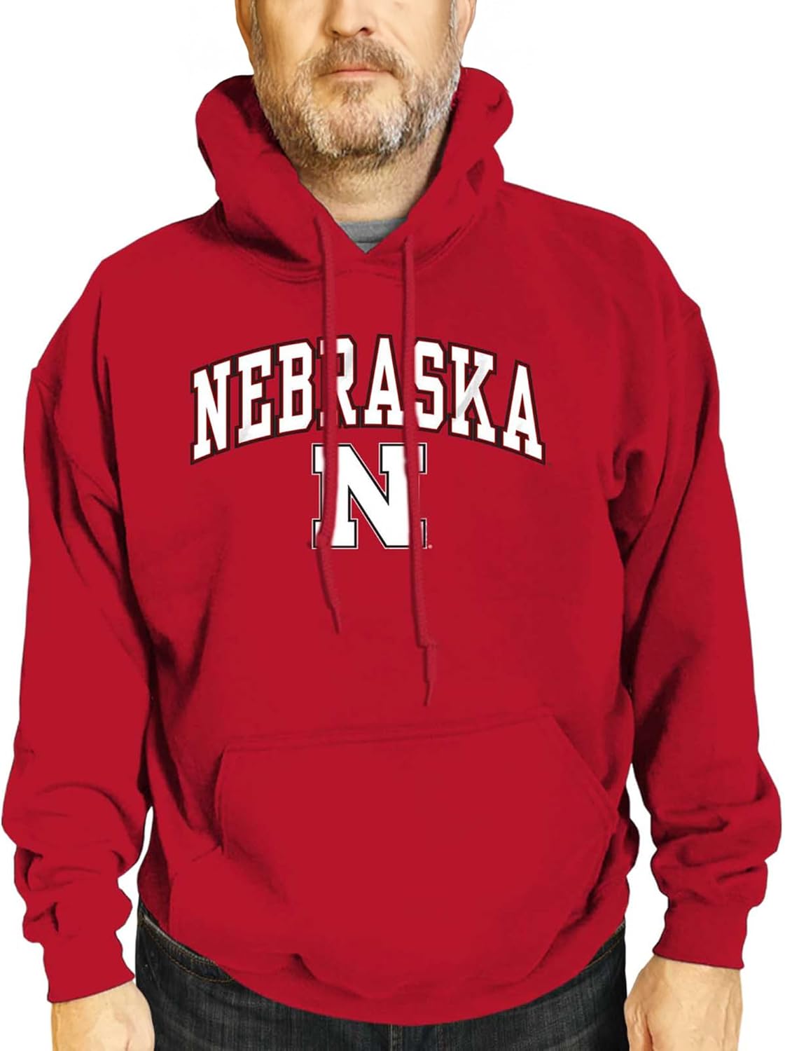 Campus Colors Long Sleeves NCAA Adult Arch & Logo Gameday Unisex Hooded Sweatshirt