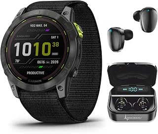 Garmin Enduro 2: Titanium 51 mm Running&Marathon Smartwatch | Up to 46 Days with Solar Battery Life, Multisport & Outdoor High-Performance Multi-Band GPS Watch w/Flashlights & Wearable4U Gift Bundle