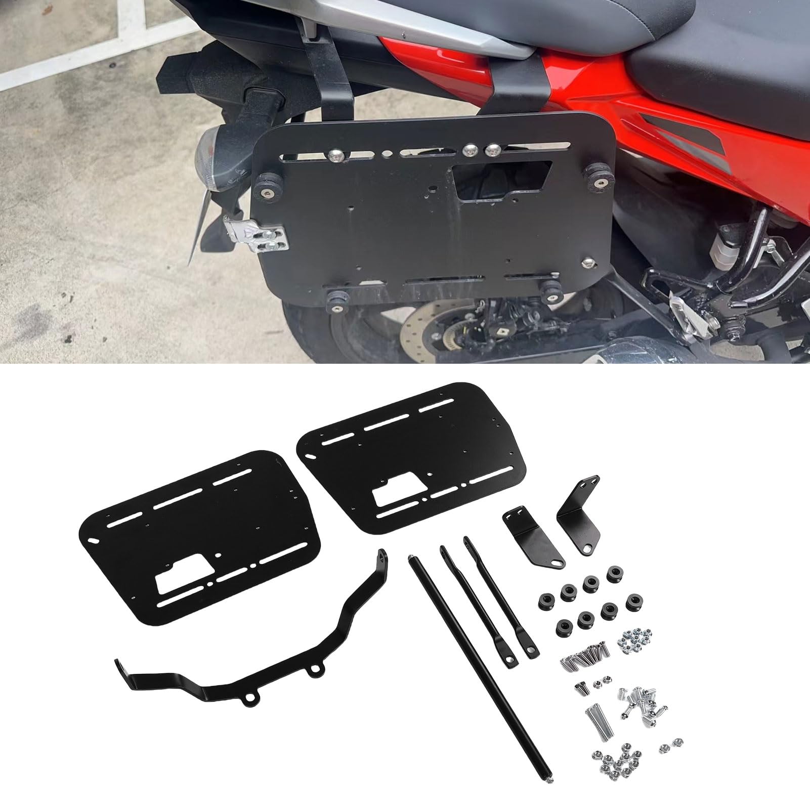Mingzhe Motorcycle Side Box Support Rack, Versatile and Durable, Ideal for