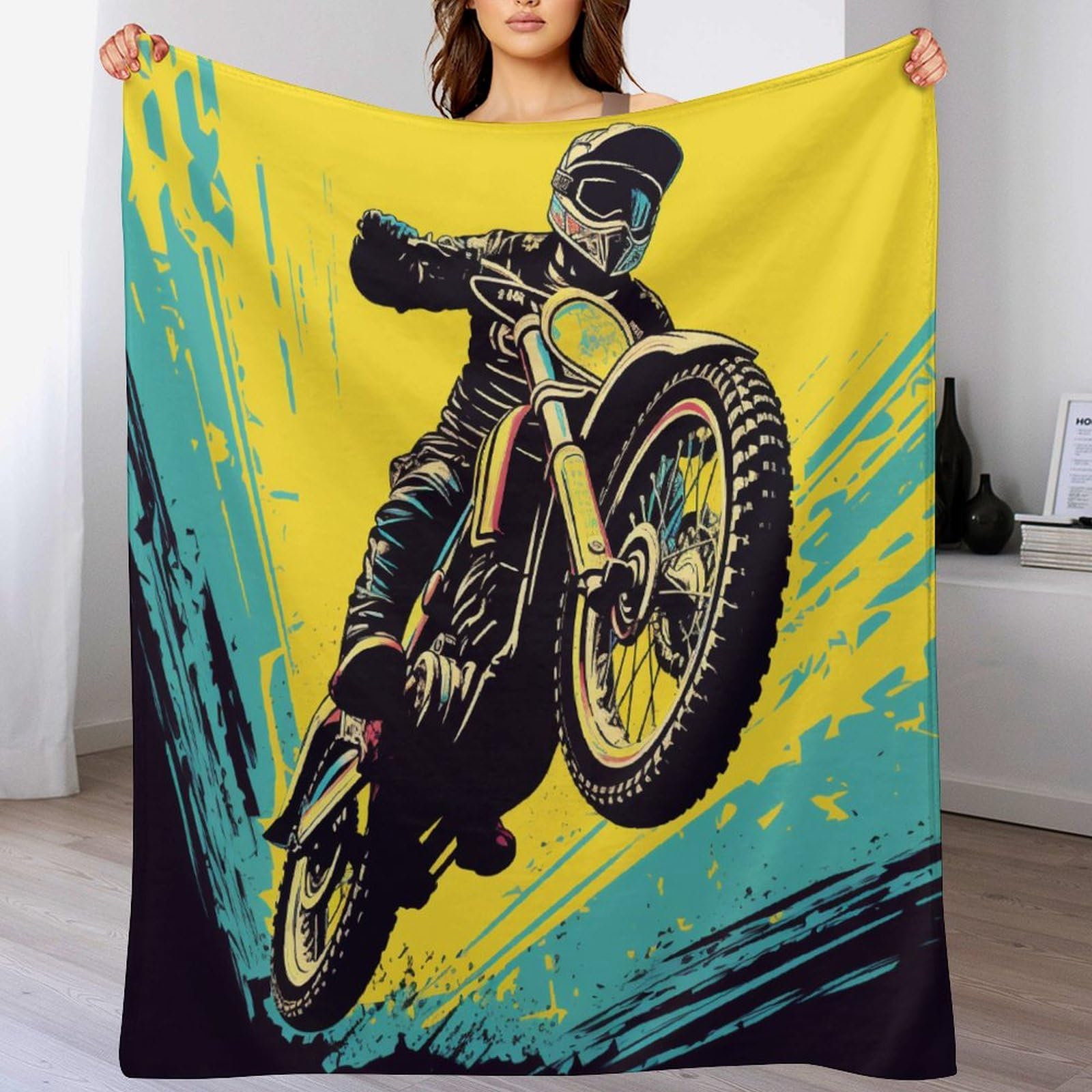 Manta de franela 130 x 180 cm térmica contra el frío en casa