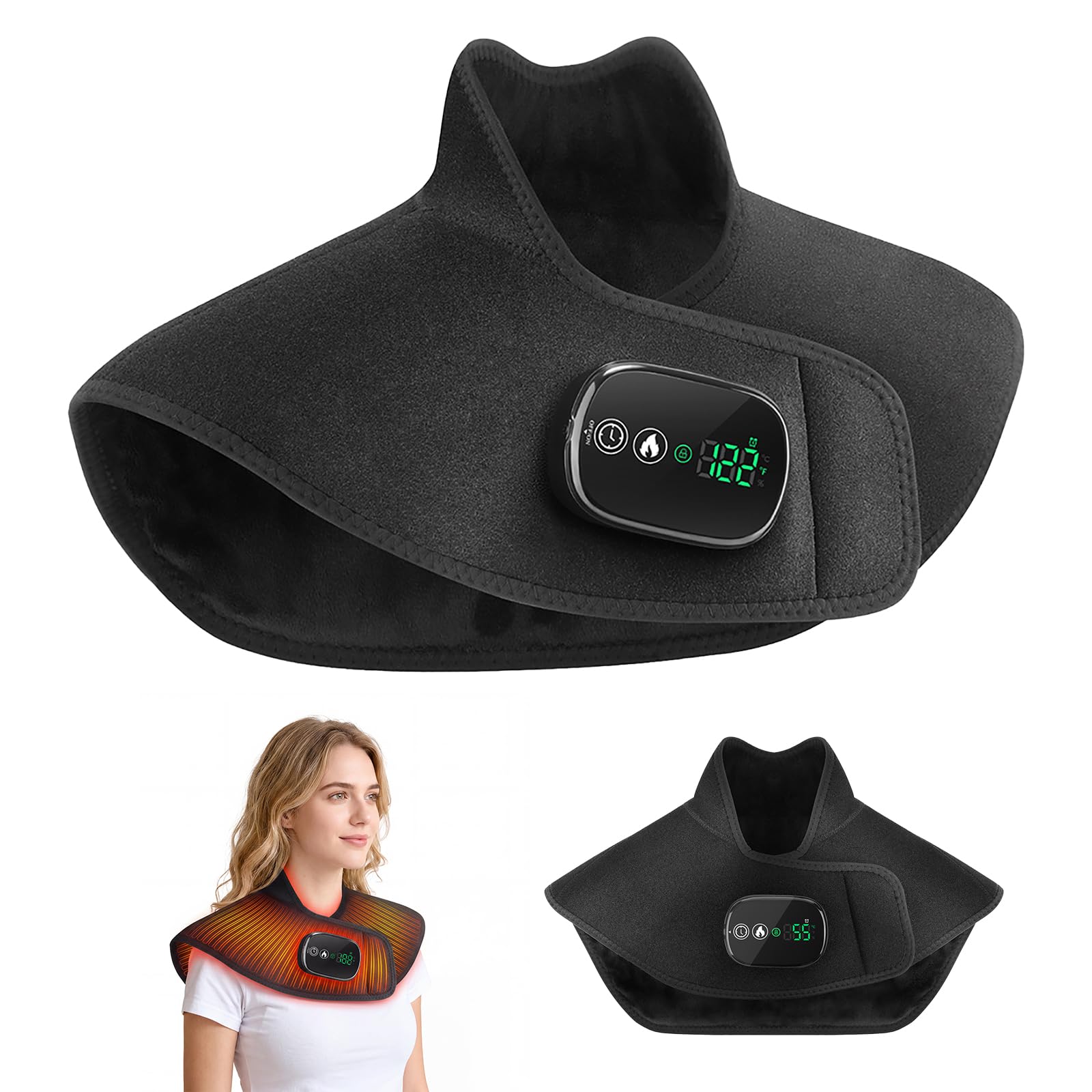 Cojín térmico para cuello y hombros. Calentador de cuello y hombros