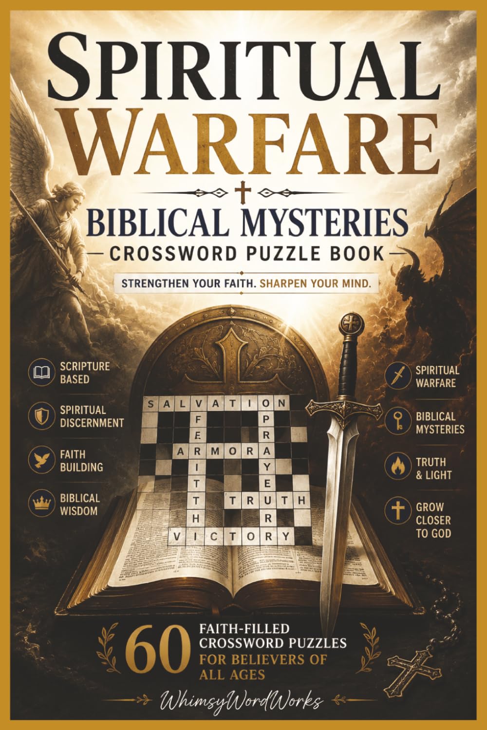 Spiritual Warfare & Biblical Mysteries Crossword Puzzle Book: Strengthen Your Faith and Sharpen Your Mind with Scripture-Inspired Crosswords