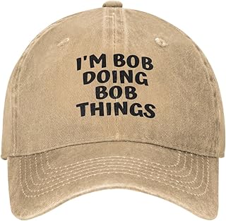 Bob Hat I'm Bob Doing Bob Things Cap I'm Bob Doing Bob Things Funny Hat Baseball Cap Adjustable Trucker Hats Sports Caps