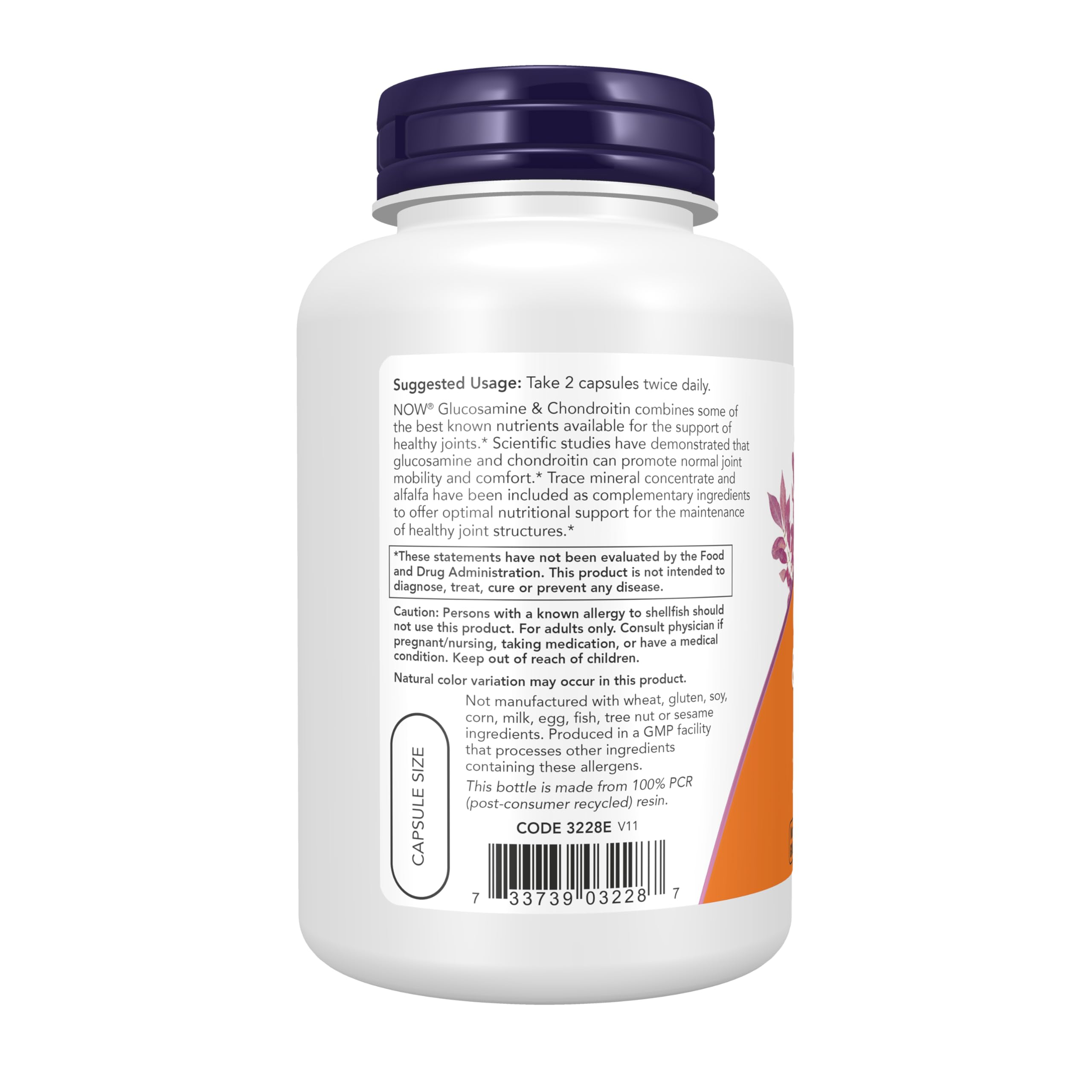 NOW Foods Glucosamine and Chondroitin/Mins, 120 Capsules 1