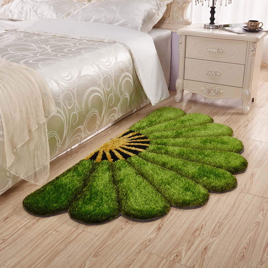 Tapis en forme d'éventail de chambre pour transformer votre réveil en douceur feutrée