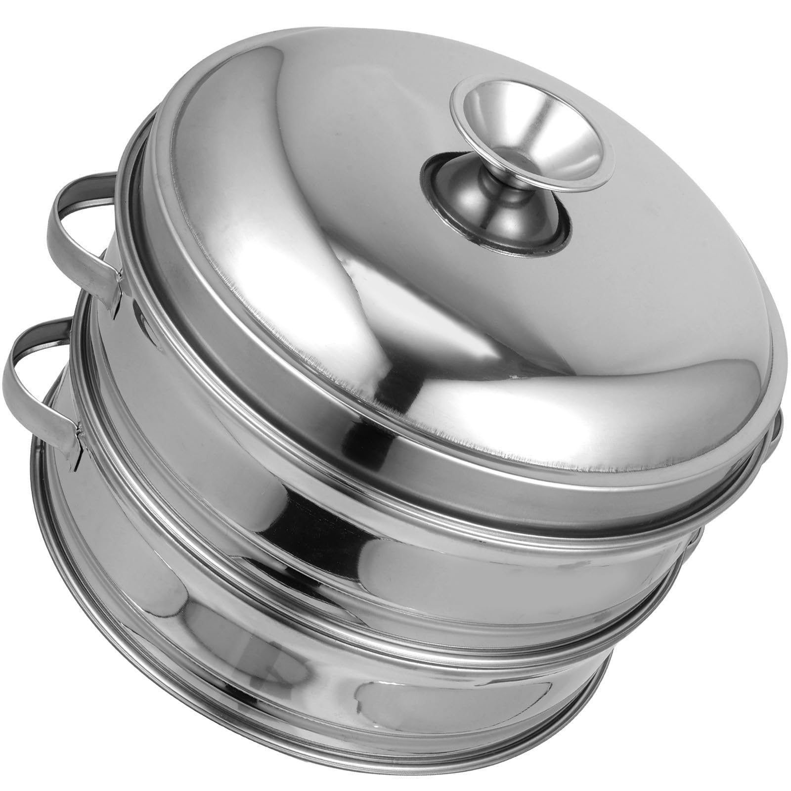 Accessoire Cuisson Vapeur Pratique Panier Inox et Couvercle Légumes