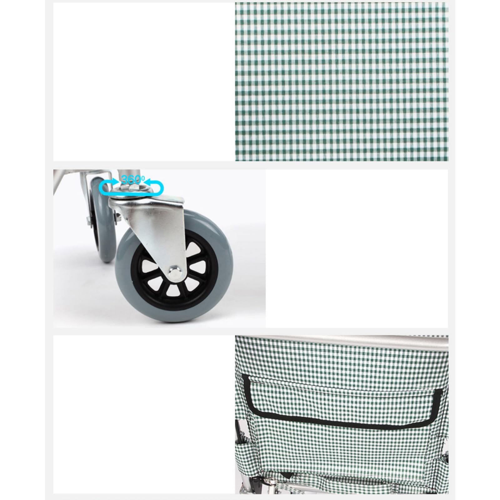 Silla De Ruedas Plegable De Aleación De Aluminio, Silla De Ruedas Manual Ultraligera con Frenos De Mano, Silla De Ruedas De Transporte Ligera para Personas Mayores, Sopo,