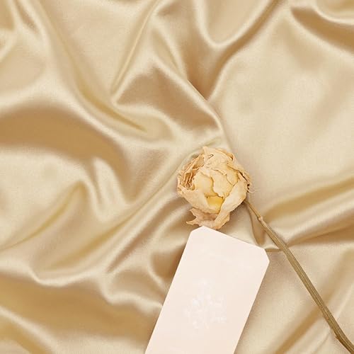 Miniatura 1 de MLMW The Yard - Tela de satén de 6 yardas y 60 pulgadas de ancho, suave y sedosa tela de satén Charmeuse para vestidos de novia, costura,